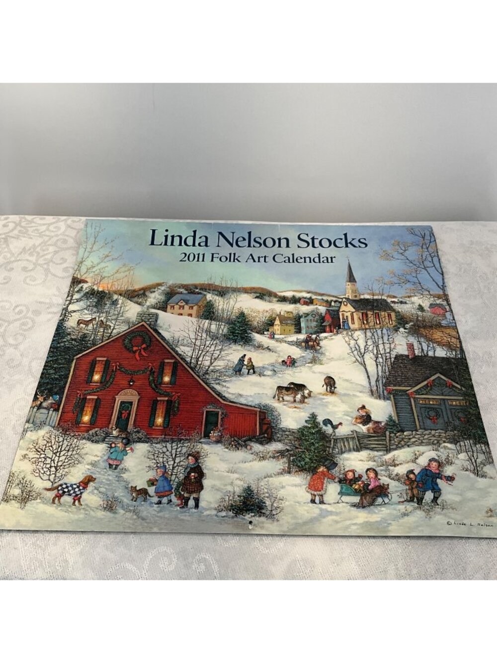 Linda Nelson Stocks 2011 Folk Art Wall Calendar